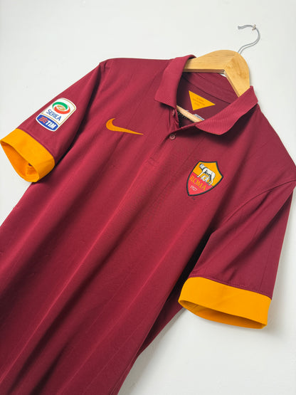 Seydou Doumbia AS Roma 2014-15 home football shirt (M)