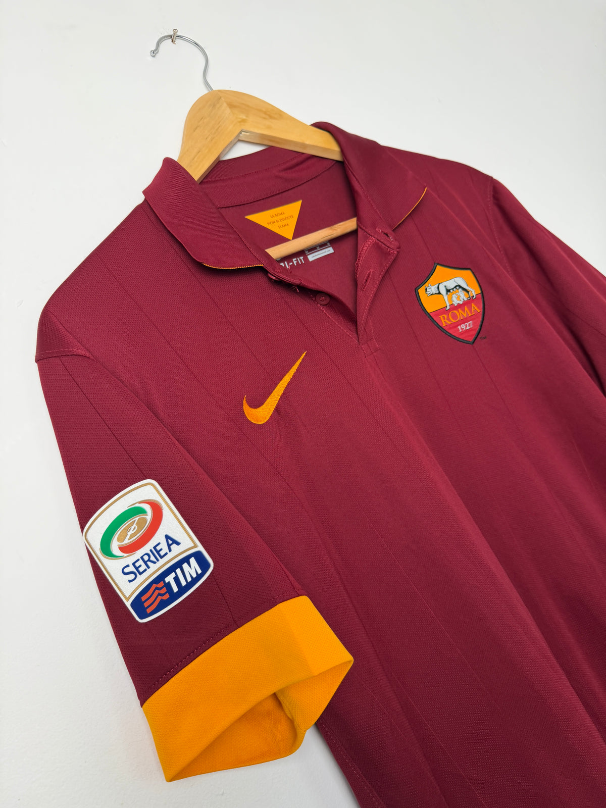 Victor Ibarbo AS Roma 2014-15 home football shirt (M)