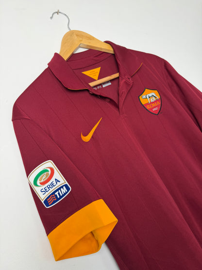 Victor Ibarbo AS Roma 2014-15 home football shirt (M)