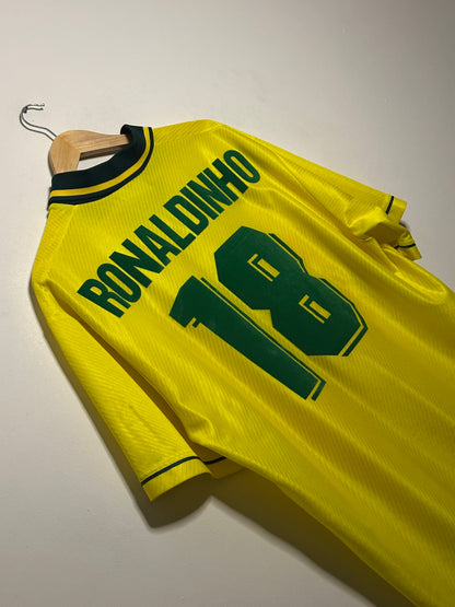 Ronaldinho 1996 Brazil olympics home football shirt (XL)