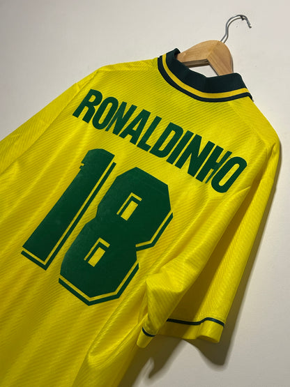 Ronaldinho 1996 Brazil olympics home football shirt (XL)