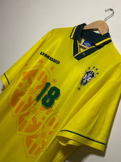 Ronaldinho 1996 Brazil olympics home football shirt (XL)