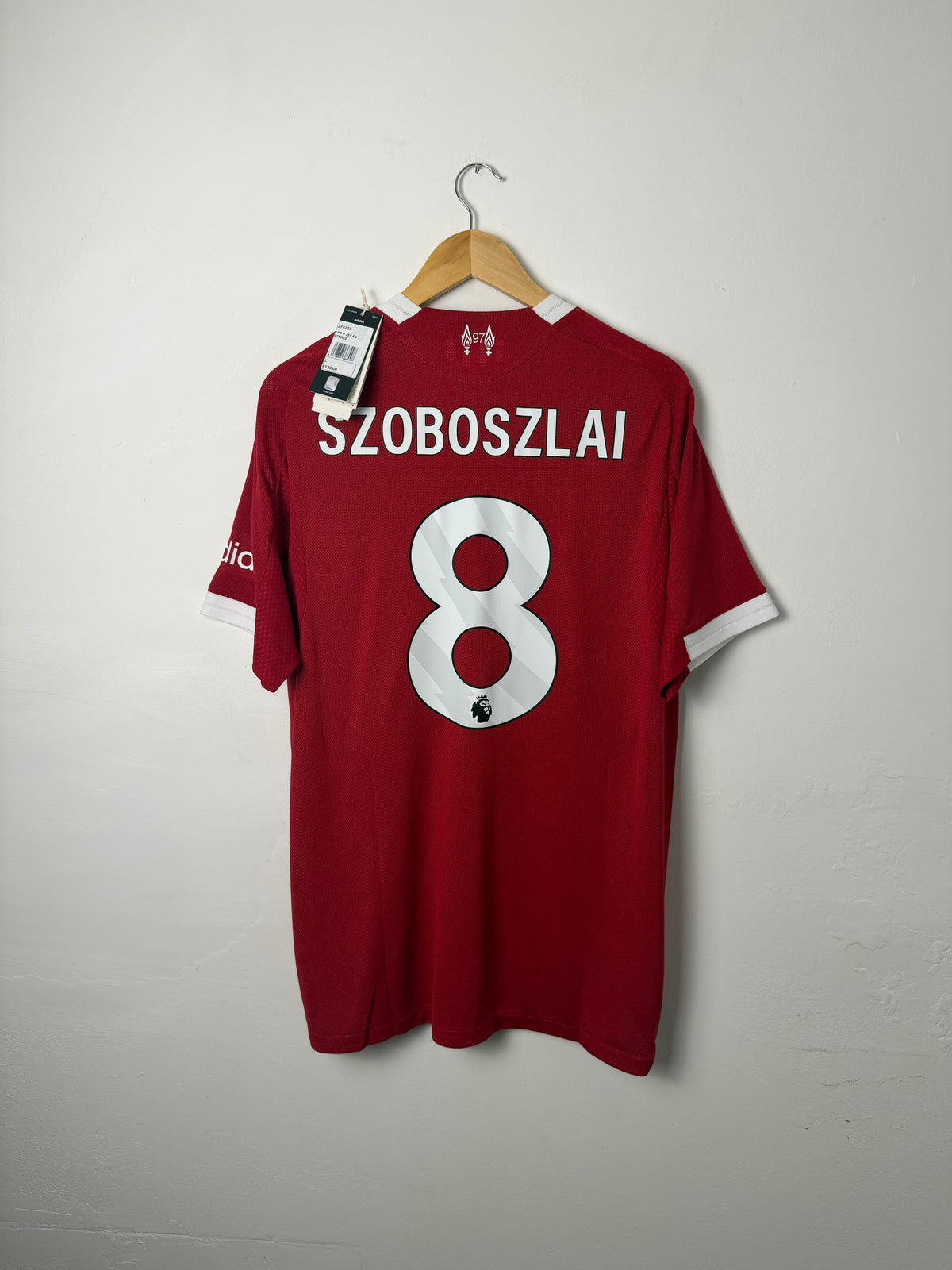 Dominik Szoboszlai Liverpool FC 2025-26 HEAT.RDY home football shirt (L)