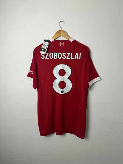 Dominik Szoboszlai Liverpool FC 2025-26 HEAT.RDY home football shirt (L)