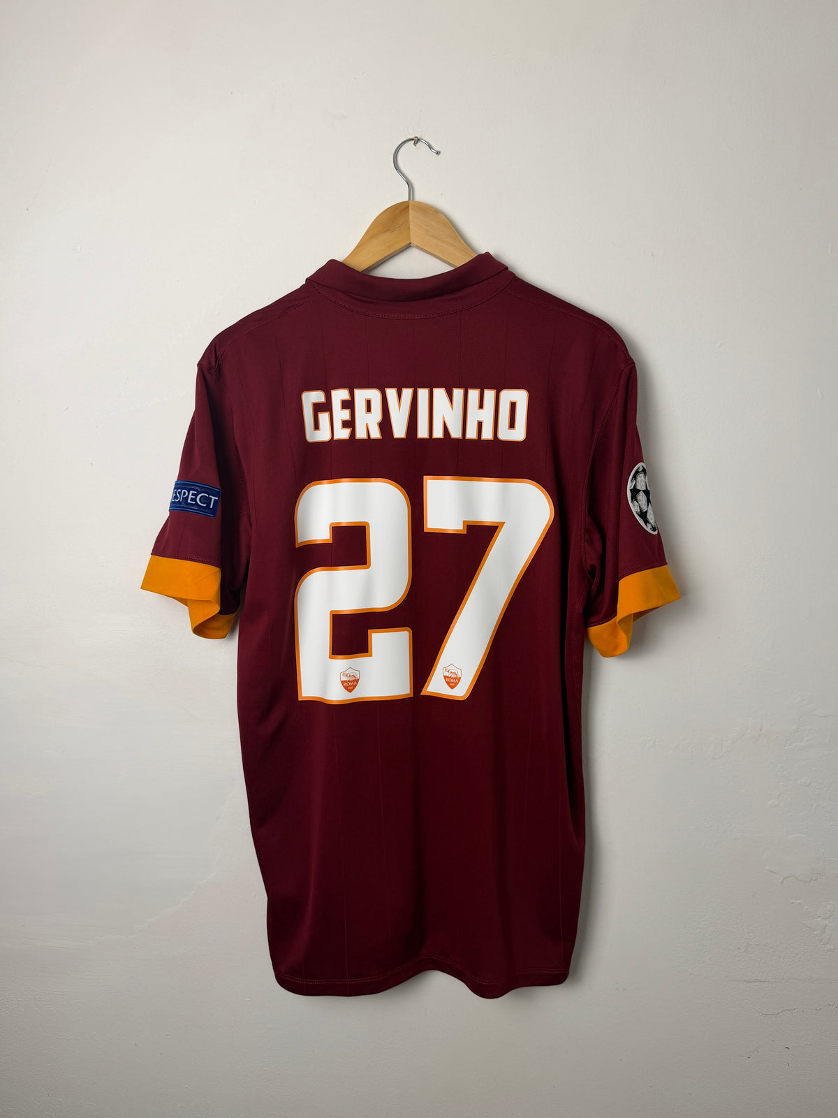 Gervinho AS Roma 2014-15 home football shirt (L)
