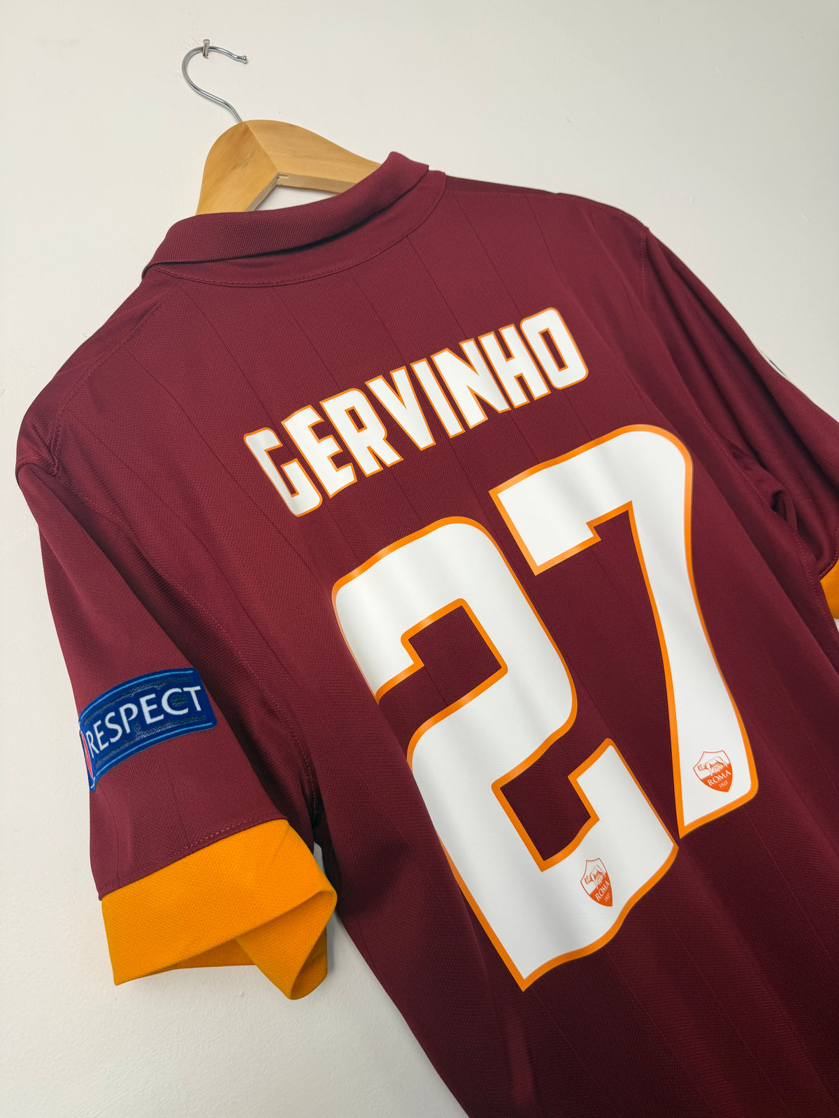 Gervinho AS Roma 2014-15 home football shirt (L)