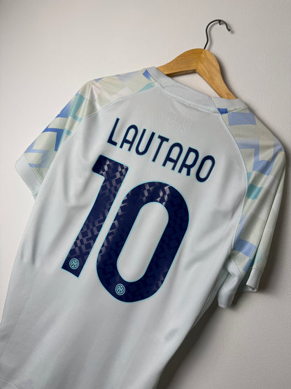Lautaro Martinez Inter Milan 2025-26 away football shirt (M)