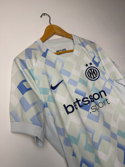Lautaro Martinez Inter Milan 2025-26 away football shirt (M)