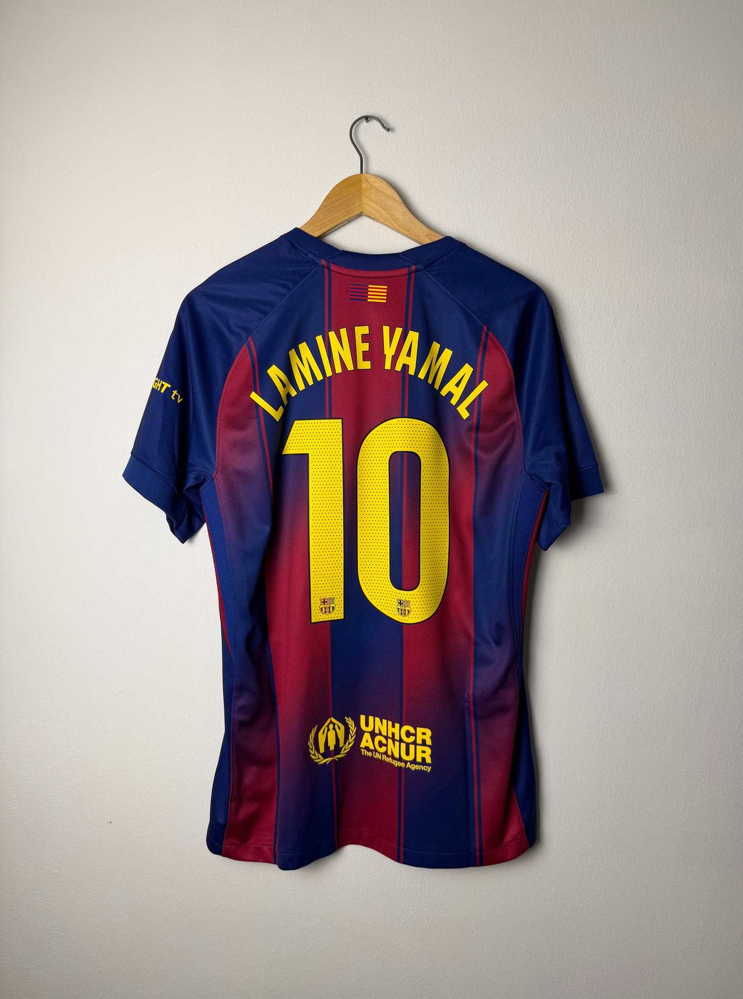 Lamine Yamal FC Barcelona 2025-26 home football shirt (M)