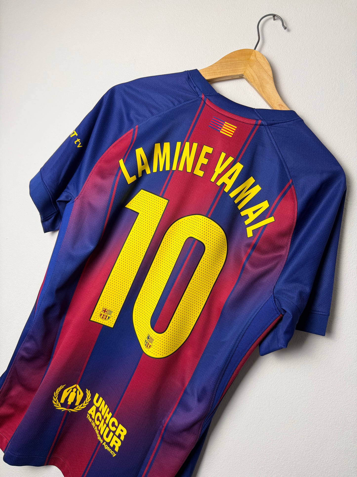 Lamine Yamal FC Barcelona 2025-26 home football shirt (M)
