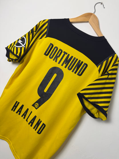 Erling Haaland Borussia Dortmund 2021-22 home football shirt (L)
