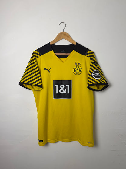 Erling Haaland Borussia Dortmund 2021-22 home football shirt (L)