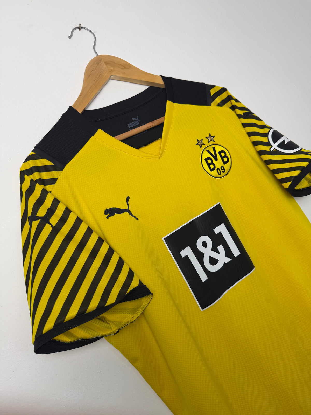 Erling Haaland Borussia Dortmund 2021-22 home football shirt (L)