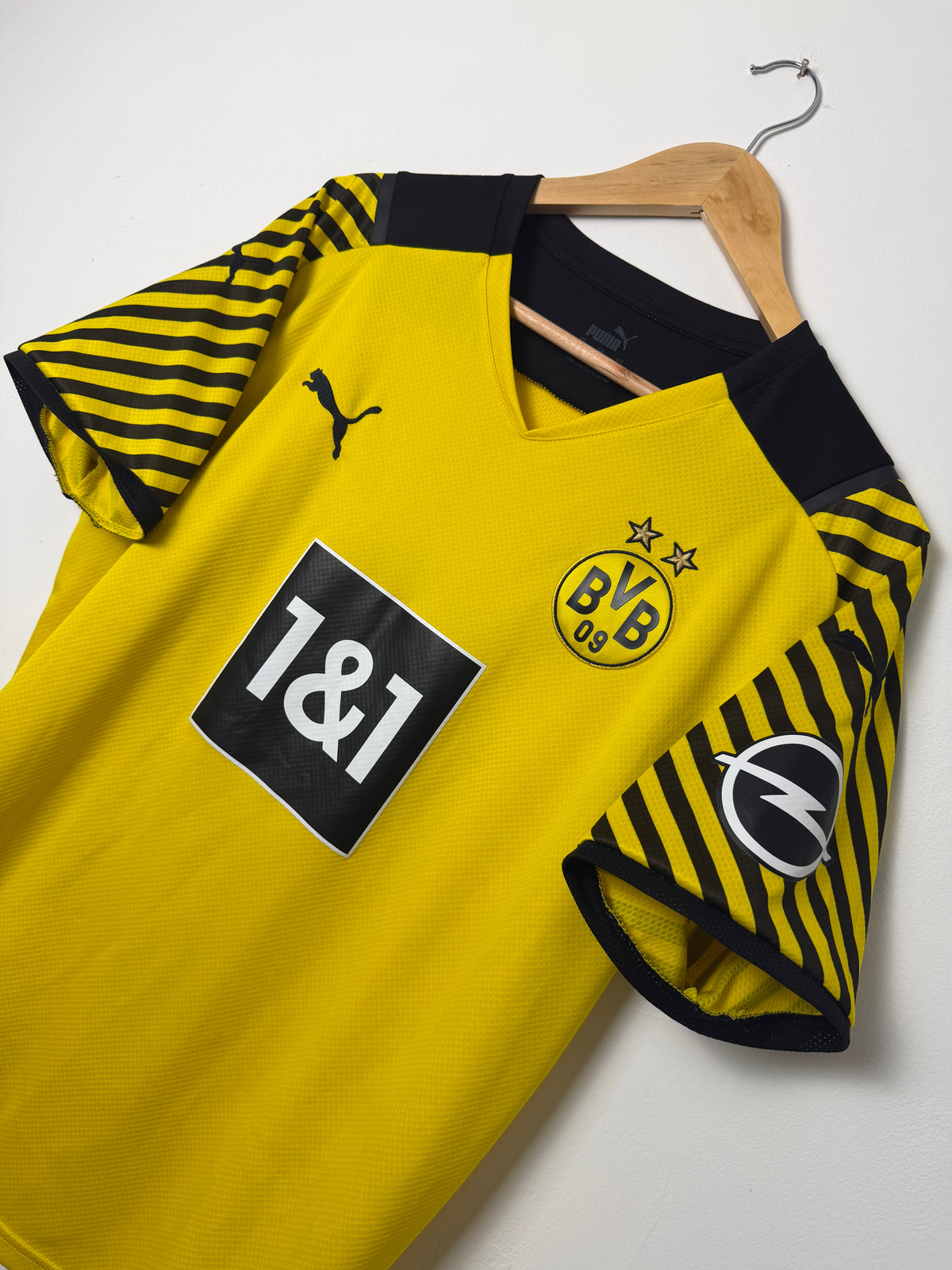 Erling Haaland Borussia Dortmund 2021-22 home football shirt (L)