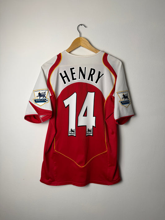 Thierry Henry Arsenal FC 2004-05 home football shirt (M)