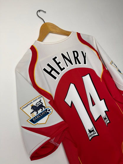 Thierry Henry Arsenal FC 2004-05 home football shirt (M)