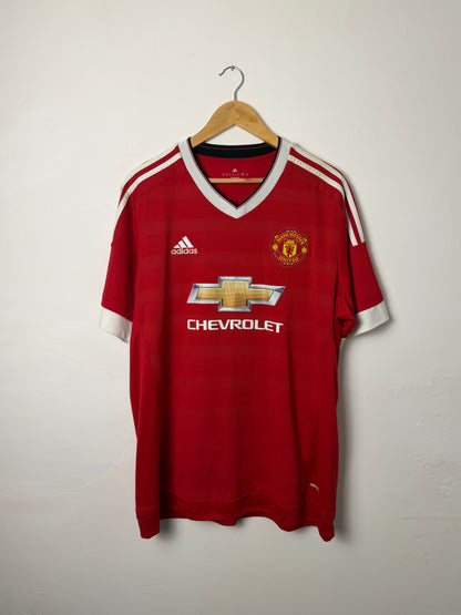 Jesse Lingard Manchester United 2015-16 home football shirt (XL)