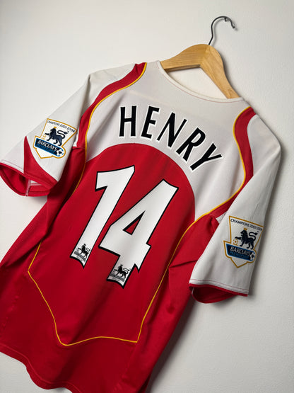Thierry Henry Arsenal FC 2004-05 home football shirt (M)