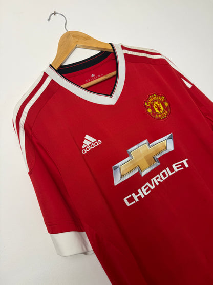 Jesse Lingard Manchester United 2015-16 home football shirt (XL)