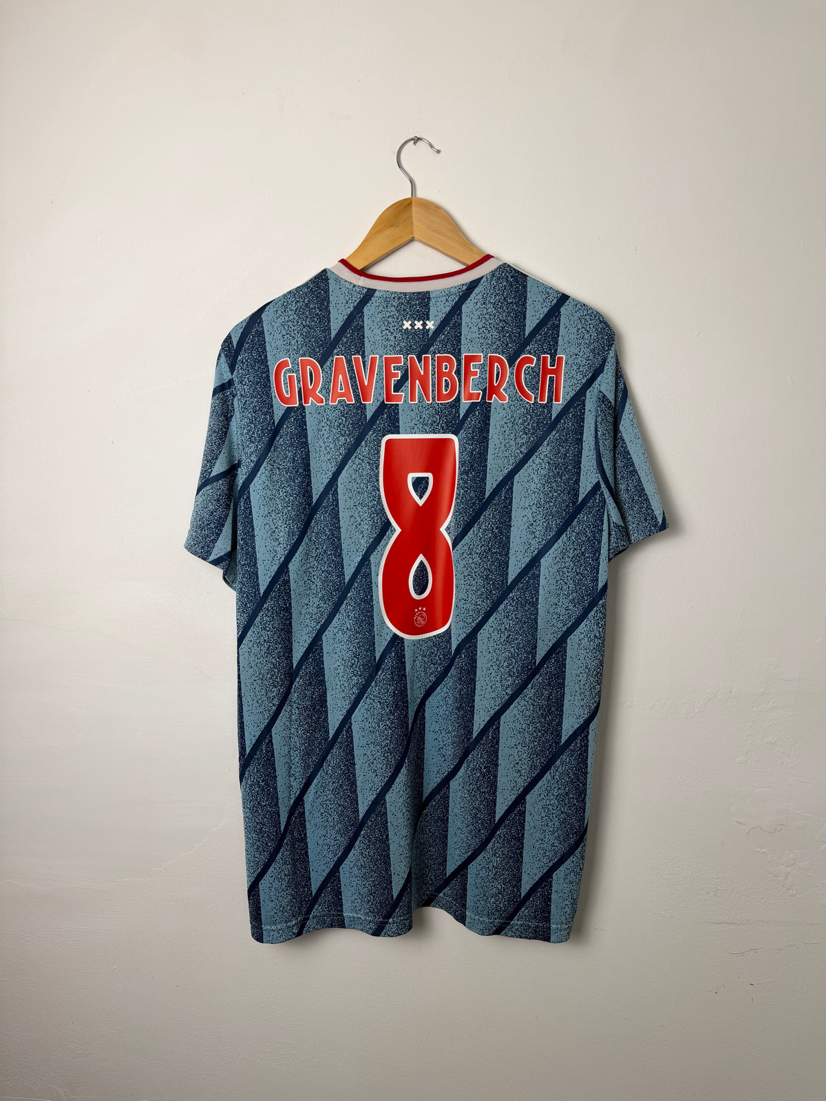Ryan Gravenberch AFC Ajax 2020-21 away football shirt (XL)