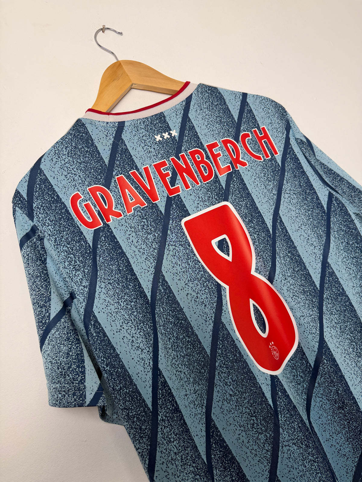 Ryan Gravenberch AFC Ajax 2020-21 away football shirt (XL)