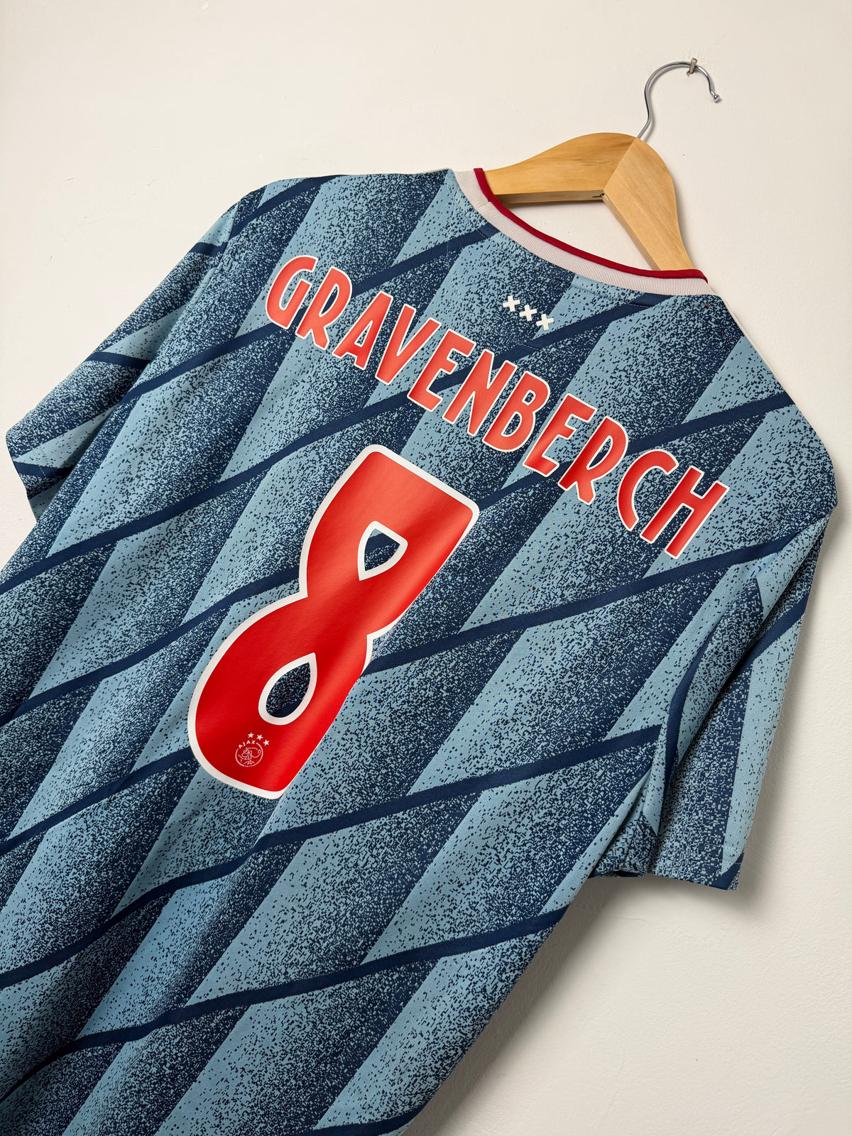 Ryan Gravenberch AFC Ajax 2020-21 away football shirt (XL)