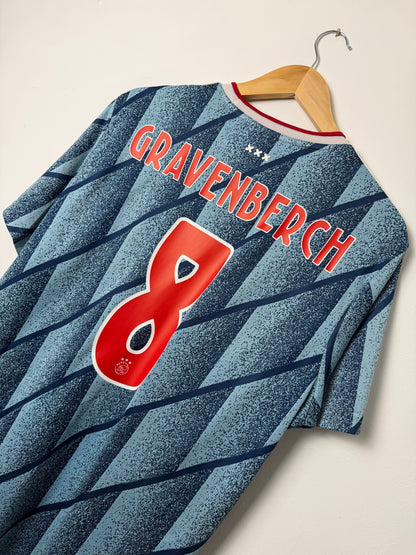 Ryan Gravenberch AFC Ajax 2020-21 away football shirt (XL)