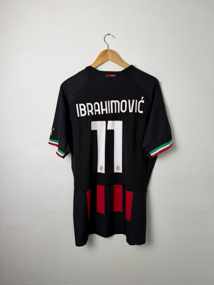 Zlatan Ibrahimovic AC Milan 2022-23 ULTRAWEAVE home football shirt (XL)