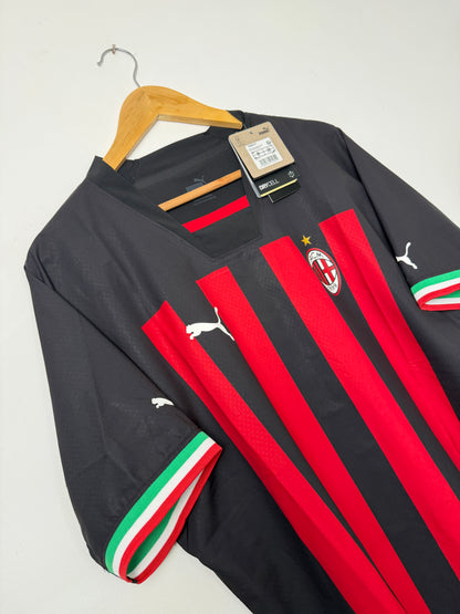 Zlatan Ibrahimovic AC Milan 2022-23 ULTRAWEAVE home football shirt (XL)