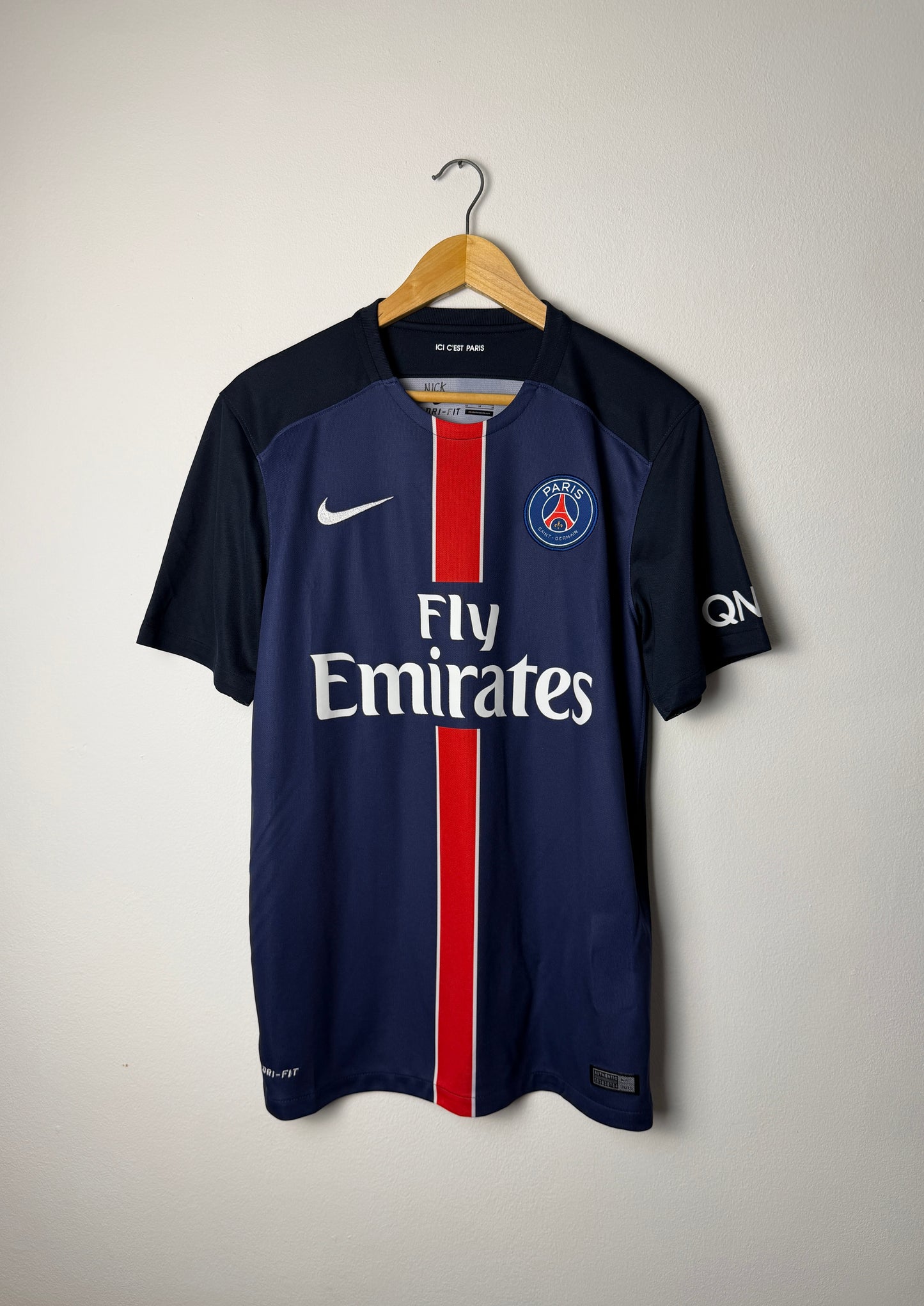 Zlatan Ibrahimovic PSG 2015-16 home football shirt (M)