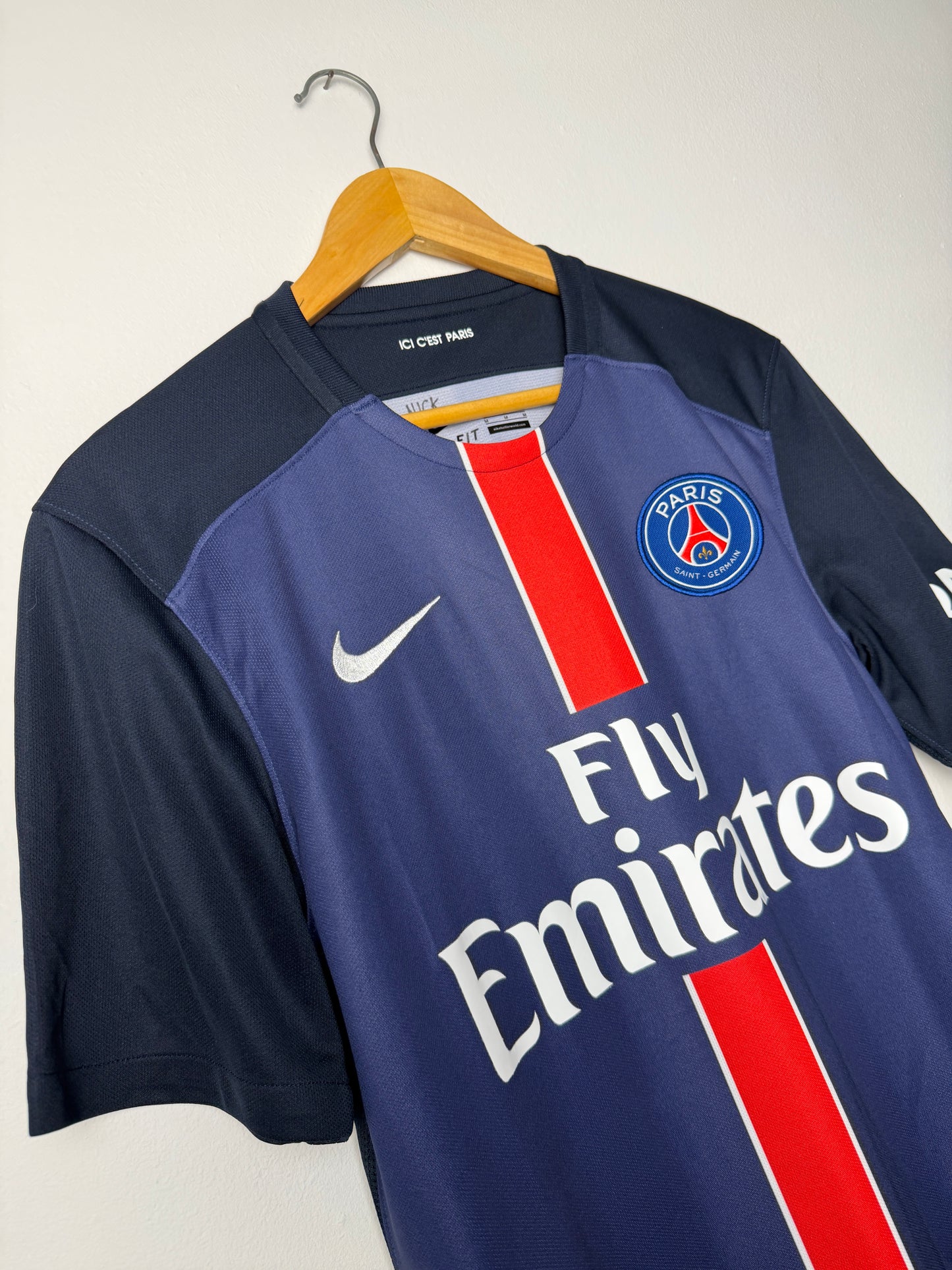 Zlatan Ibrahimovic PSG 2015-16 home football shirt (M)