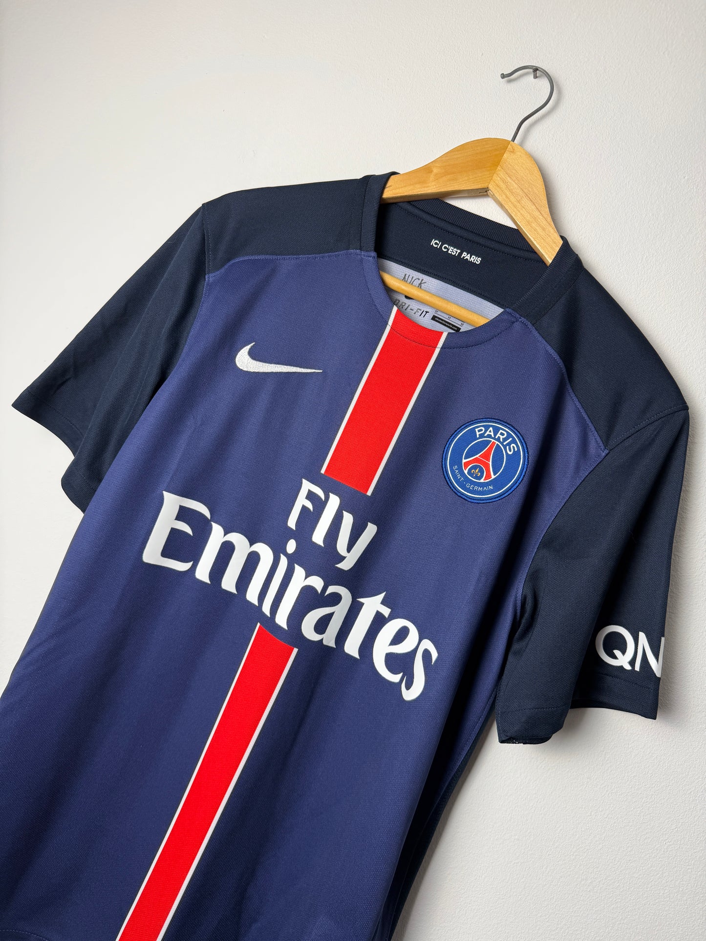 Zlatan Ibrahimovic PSG 2015-16 home football shirt (M)