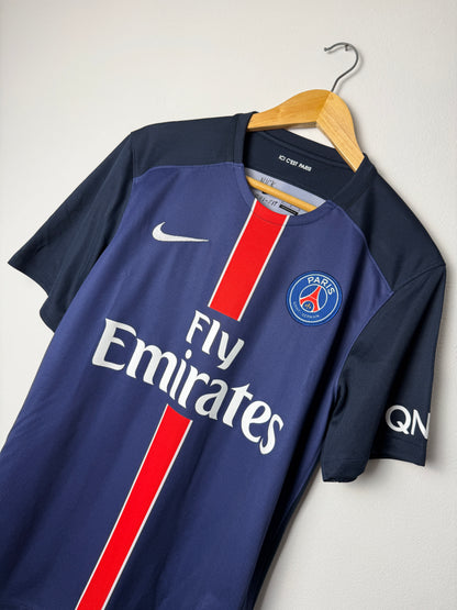 Zlatan Ibrahimovic PSG 2015-16 home football shirt (M)