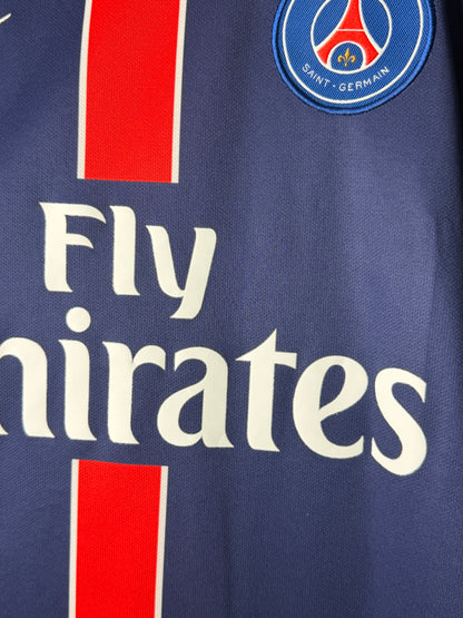 Zlatan Ibrahimovic PSG 2015-16 home football shirt (M)
