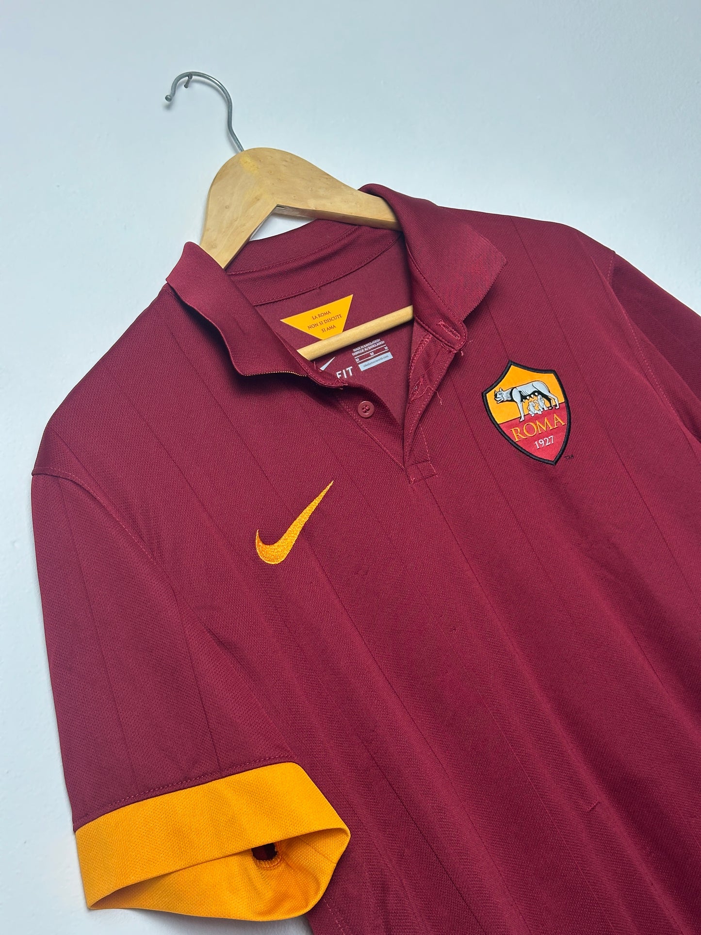 Seydou Doumbia AS Roma 2014-15 home football shirt (M)