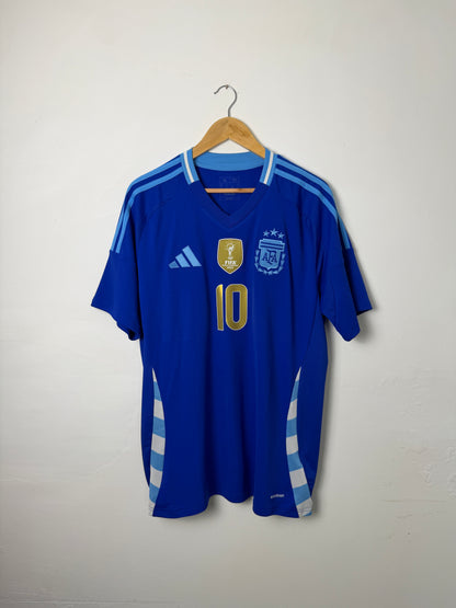 Lionel Messi 2024 Argentina away football shirt (XL)