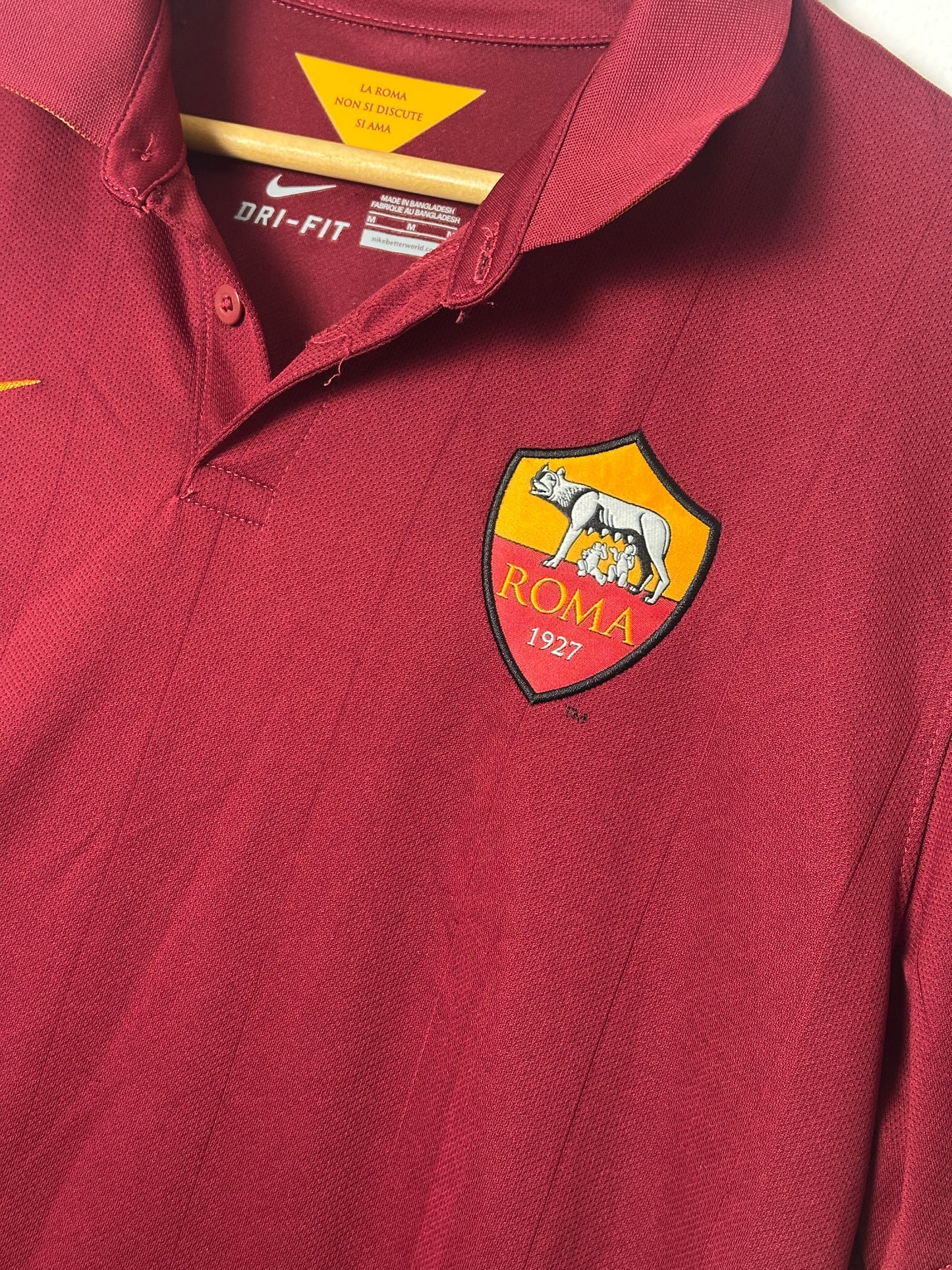 Seydou Doumbia AS Roma 2014-15 home football shirt (M)