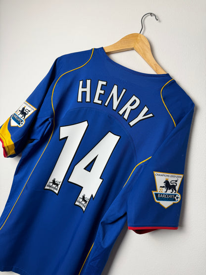 Thierry Henry Arsenal FC 2004-05 away football shirt (L)