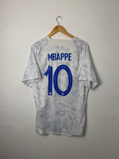 Kylian Mbappe France 2022 away football shirt (XL)