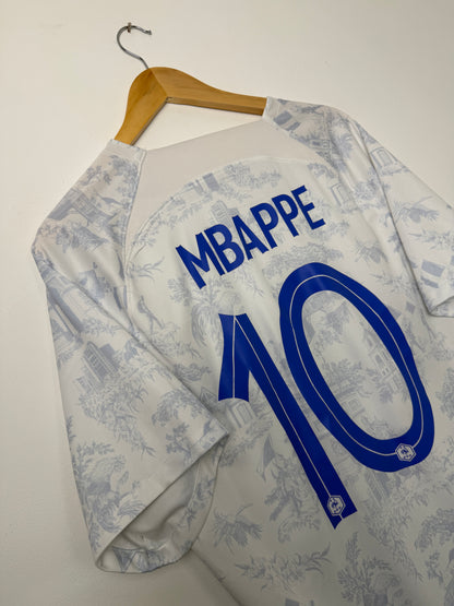 Kylian Mbappe France 2022 away football shirt (XL)