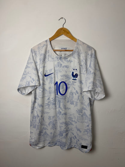 Kylian Mbappe France 2022 away football shirt (XL)