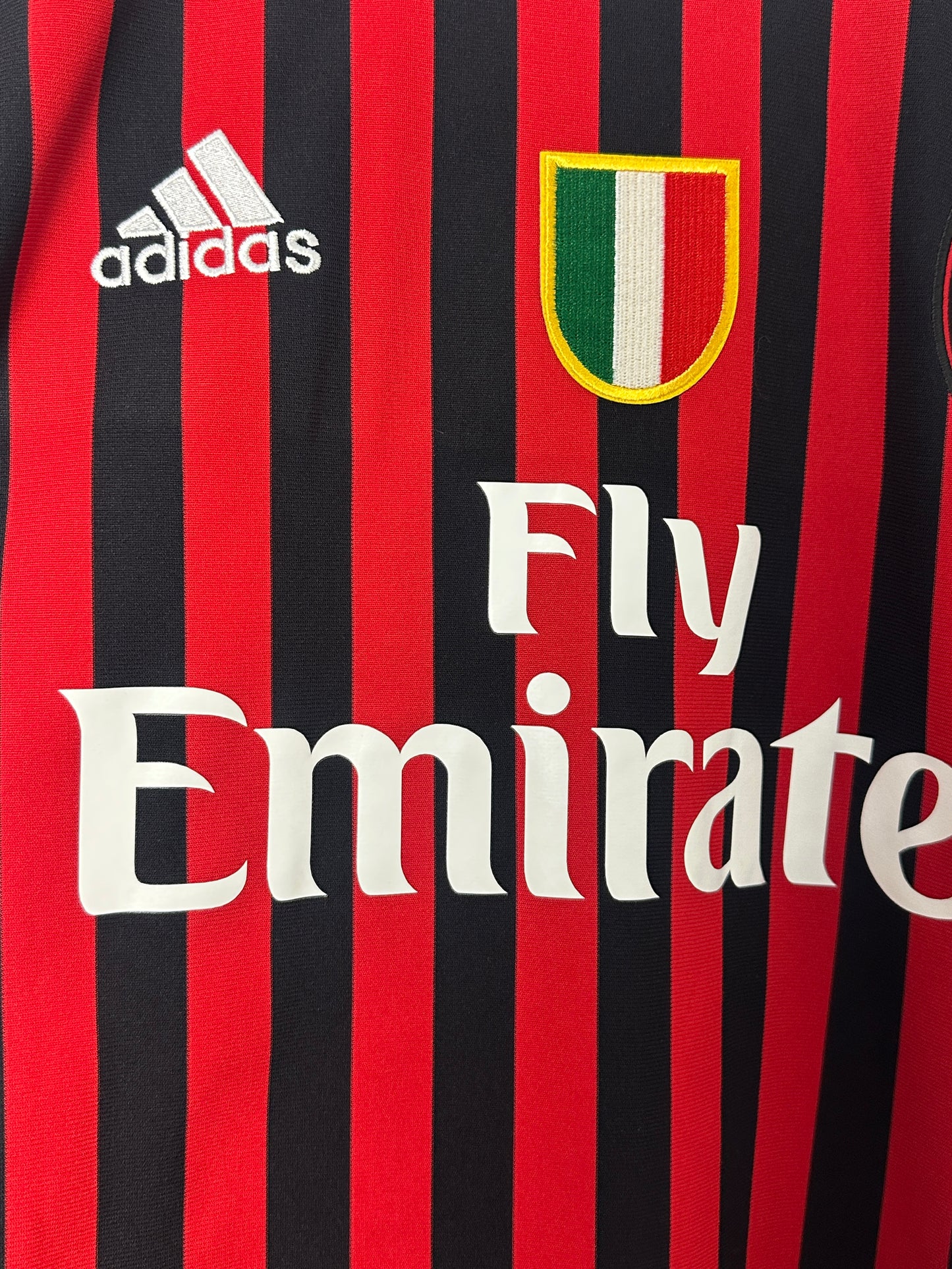 Zlatan Ibrahimovic AC Milan 2011-12 home football shirt (M)