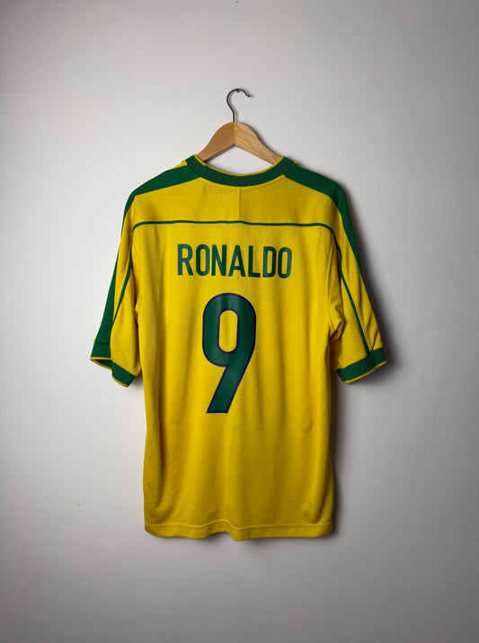 Ronaldo Nazario Brazil 1998 home football shirt (L)