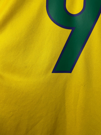 Ronaldo Nazario Brazil 1998 home football shirt (L)
