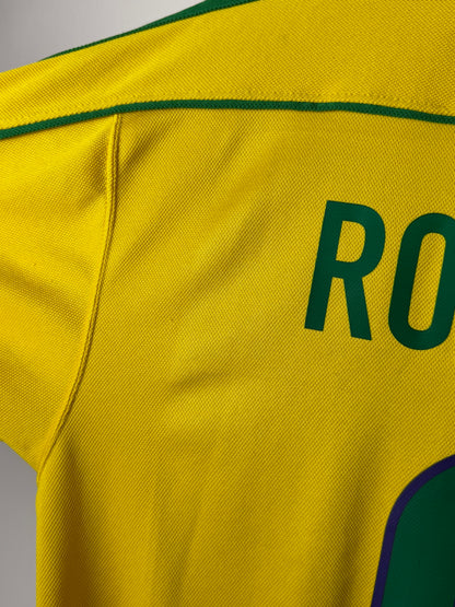 Ronaldo Nazario Brazil 1998 home football shirt (L)