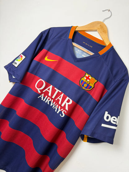 Neymar JR FC Barcelona 2015-16 home football shirt (XL)