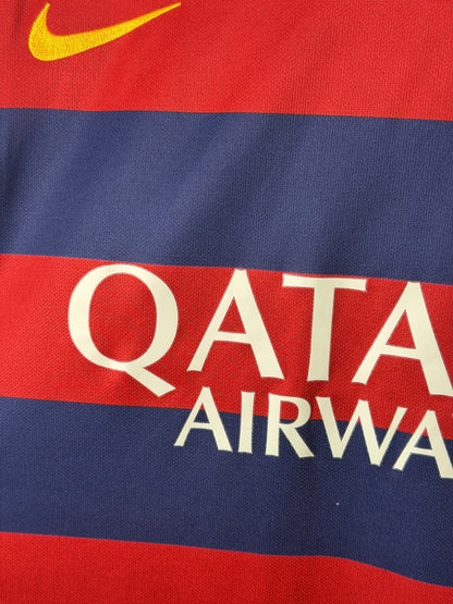 Neymar JR FC Barcelona 2015-16 home football shirt (XL)