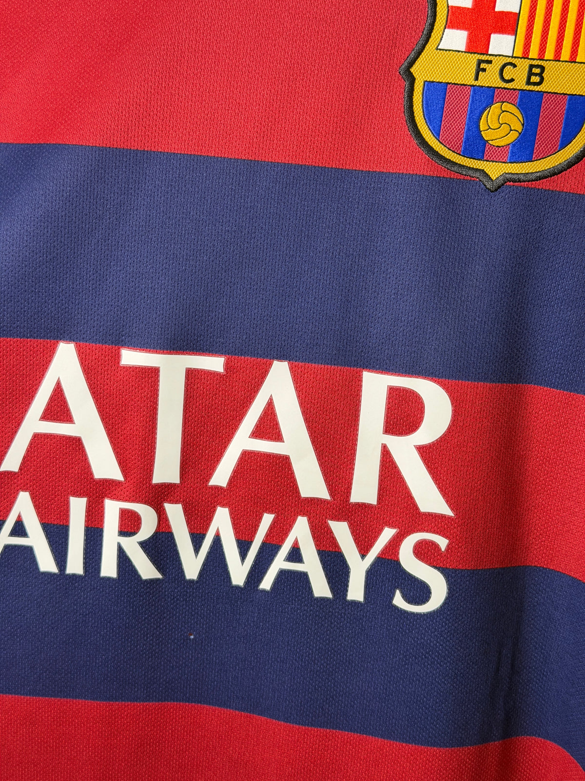 Neymar JR FC Barcelona 2015-16 home football shirt (XL)