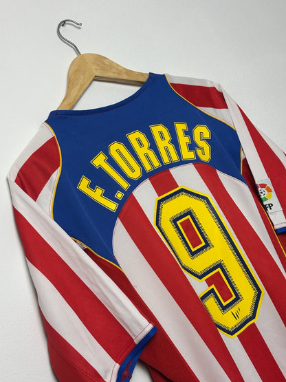 Fernando Torres Atletico Madrid 2004-05 home football shirt (L)