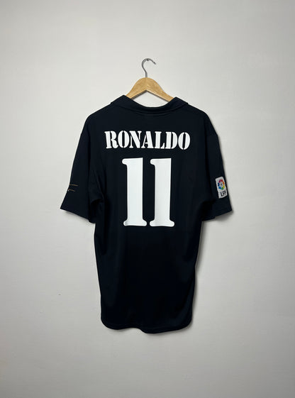 Ronaldo Nazario Real Madrid 2002-03 away football shirt (L)